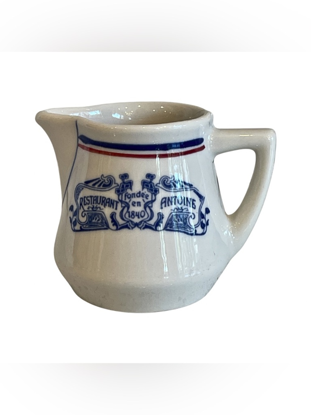 Like New Restaurant Antoine Syracuse China White Ceramic Creamer